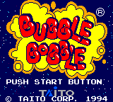 Bubble Bobble Title Screen